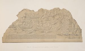 Suolla asuvan heimon (Kouyunjik) valloitus Niniven monumenteista, pubista. 1849 tekijältä Austen Henry Layard