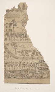 Assyrian kuningasten voitto (Kouyunjik), Niniven muistomerkit, pub. 1849 tekijältä Austen Henry Layard