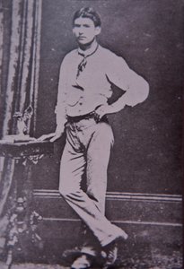 Kelly Gangin jäsen Steve Hart, joka kuoli liekeissä Glenrowan-hotellissa 28. kesäkuuta 1880 (m/v kuva) tekijältä Australian Photographer