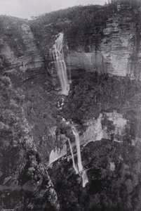 Uusi Etelä-Wales: Wentworth Falls (m/w kuva) tekijältä Australian Photographer