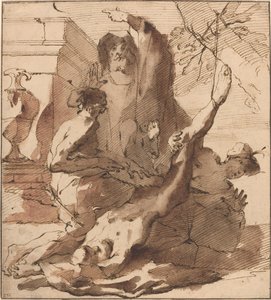 Pyhän Simonin marttyyrikuolema tekijältä Austrian 18th Century