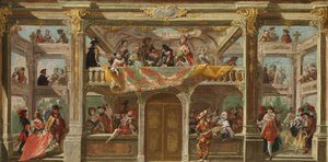Naamiojuhla Bohemiassa, n. 1748 tekijältä Austrian School