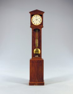Kuukauden mittainen bodenstanduhr, jossa on yhtälö aika ja täysi kalenteri, 1806 tekijältä Austrian School