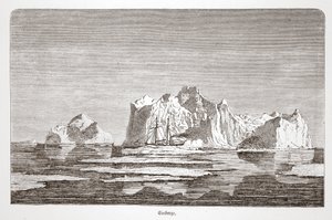 Jäävuoret Tegetthoffin kanssa, 1876 tekijältä Austrian School