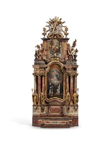 Malli Pyhän Pietarin luostarista, Salzburg, n. 1777 tekijältä Austrian School