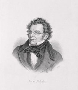 Franz Schubertin (1768-1827) muotokuva tekijältä Austrian School