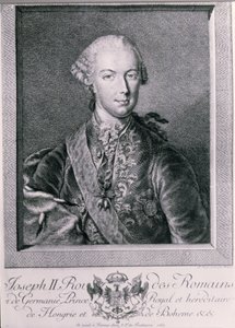 Muotokuva Joseph II:sta (1741-90), Saksan kuningas ja Pyhän Rooman keisari, 1763 tekijältä Austrian School