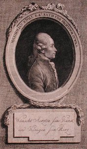 Maximilian Stollin (1742-87) muotokuva (kaiverrus) tekijältä Austrian School