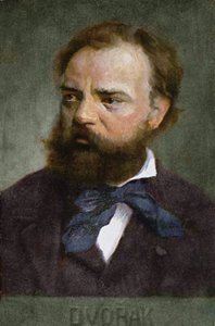 Postikortti, joka kuvaa Antonin Dvorakia (1841-1904) ennen vuotta 1914 tekijältä Austrian School