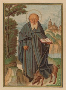 S Antonius (chromolitho) tekijältä Austrian School