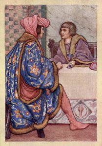 John Keats: Isabella, Or, The Pot Of Basil (väri litho) tekijältä Averil Mary Burleigh