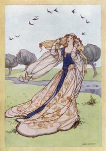 John Keats: Kaunis nainen ilman armoa (väri litho)