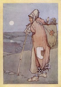John Keats: Meg Merrilies (väri litho)