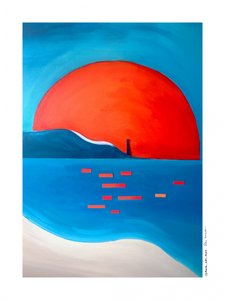 Eläväinen auringonlaskun majakka tekijältä Awol Art Alex