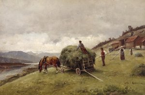 Heinän ajo (öljy kankaalle)