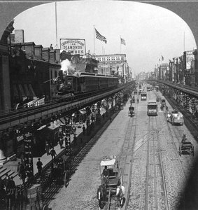 Bowery, New York, Yhdysvallat, 1900.
