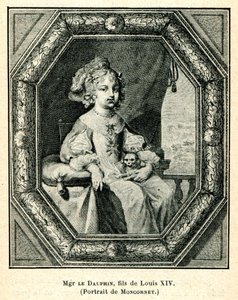 Cabanès, ruhtinaiden koulutus005 Dauphin, Ludvig XIV:n poika, herra Dauphin tekijältä Balthasar Moncornet