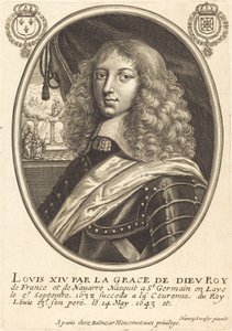 Ludvig XIV, Ranskan kuningas tekijältä Balthasar Moncornet after Henry Stresor
