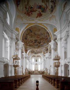 Arkkitehti Johann Balthasar Neumann (1687-1753) Neresheim, Saksa