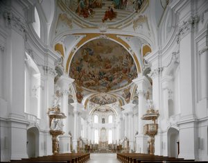 Arkkitehti Johann Balthasar Neumann (1687-1753) Neresheim, Saksa