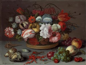 Kori kukkia. Noin 1622 tekijältä Balthasar van der Ast