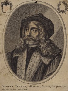 Albrecht Durer, saksalainen taidemaalari ja taidegraafikko (kaiverrus)