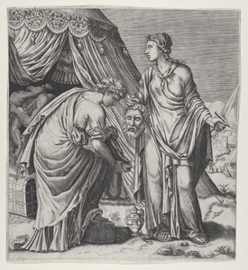 Judith Holofernesin pään kanssa. tekijältä Balthazar van den Bos