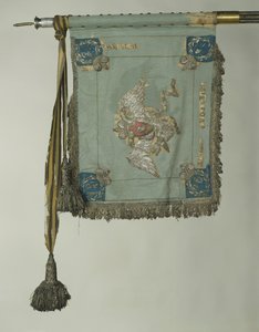 Pyhän Yrjön standardi Hänen Majesteettinsa Hengenvartija-Cuirassier-rykmentistä, n. 1830