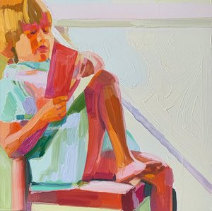 Nimetön 7, 2021 (öljy kankaalle) tekijältä Barbara Hoogeweegen