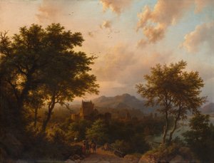 Auringonlasku Reinillä, 1853.
