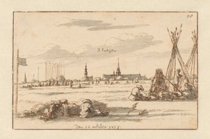 Willem III:n armeijan leirintäalue lähellä Sint-Truidenia Limburgissa