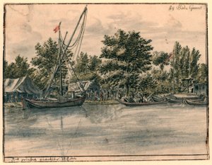 Näkymä Willem III:n kortteliin lähellä Bodegravenia tekijältä Barend Klotz (possibly)
