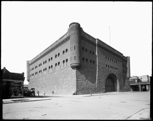 First Regiment Armory, Chicago, Illinois, USA, n. 1891 (b/w kuva) tekijältä Barnes and Crosby