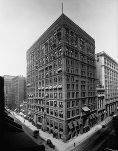 Home Insurance Building, Chicago, Illinois, USA, noin 1905 (s/w-kuva).