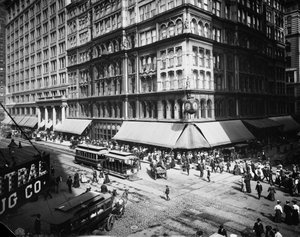 Marshall Field & Company, Chicago, Illinois, USA, n. 1905 (b/w valokuva)