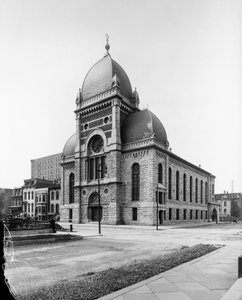 Siinain seurakunta, Chicago, Illinois, USA, n. 1900 (b/w valokuva) tekijältä Barnes and Crosby