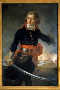 Italian kampanja (1796-1797): "" Louis Alexandre (Louis-Alexandre) Berthier (1753-1815), Neuchatelin prinssi, Ranskan Marechal (edustettu Pont de Lodissa 10.5.1796) muotokuva"" Antoine Jean Grosin (1771-1835) maalaus 1796 Boissy Saint Lege
