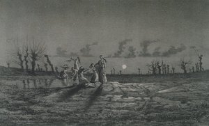 The Lavandieres tai The Night Washerwomen, kuvitus Legendes Rustiquesille George Sand (1804-76) 1858