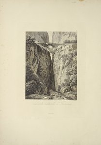 Icononzon luonnolliset sillat, kuvitus Alexander von Humboldtin ja Aime Bonplandin "Näkymät Cordilleraista ja Amerikan alkuperäiskansojen monumenteista", 1813 tekijältä Baron Friedrich Alexander von Humboldt