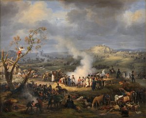 Napoleon joukkojensa kanssa taistelun aattona