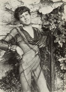 [Alaston nuori, jolla on yllään läpinäkyvä mekko] tekijältä Baron Wilhelm von Gloeden