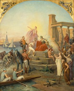 Urheilun allegoria, 1896 tekijältä Baron de Coubertin Frédy Charles Louis