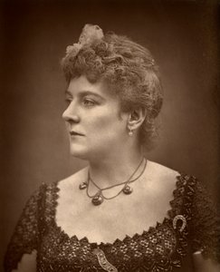 Brittinäyttelijä Henrietta Lindley elokuvassa Jim the Penman, 1886 tekijältä Barraud