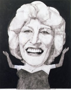 Faith Brownin muotokuva, 1970-luku (guassi aluksella)