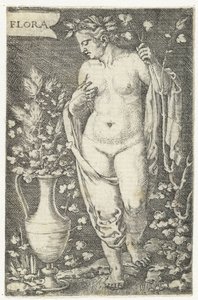 Flora (otsikko esineessä) tekijältä Barthel Beham