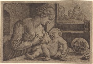 Madonna kallon kanssa tekijältä Barthel Beham