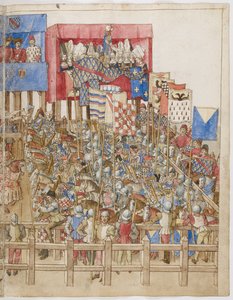 Enluminure du Livre des turnaus du Roi René d