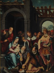 Maagien palvominen tekijältä Bartholomaeus Bruyn the Elder