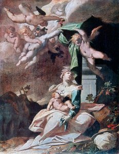Lento Egyptiin, c1566-1611. tekijältä Bartholomaeus Spranger