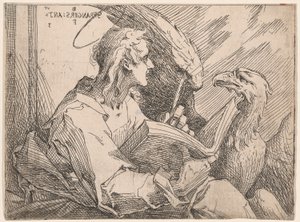 Johannes evankelista tekijältä Bartholomaeus Spranger